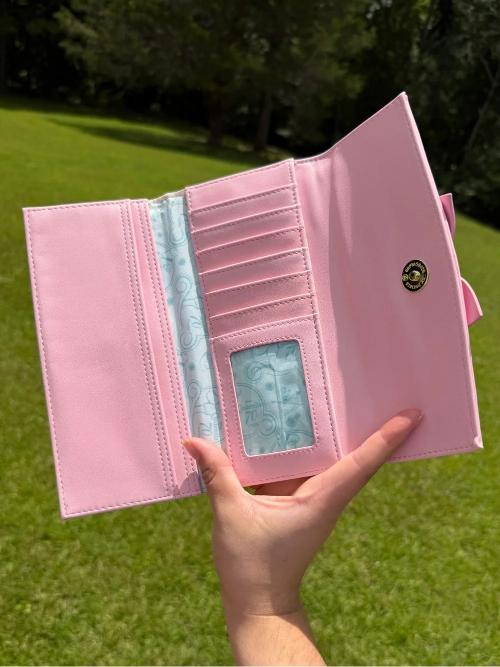 Loungefly Disney Cinderella 70th Anniversary Pink Dress Flap Wallet